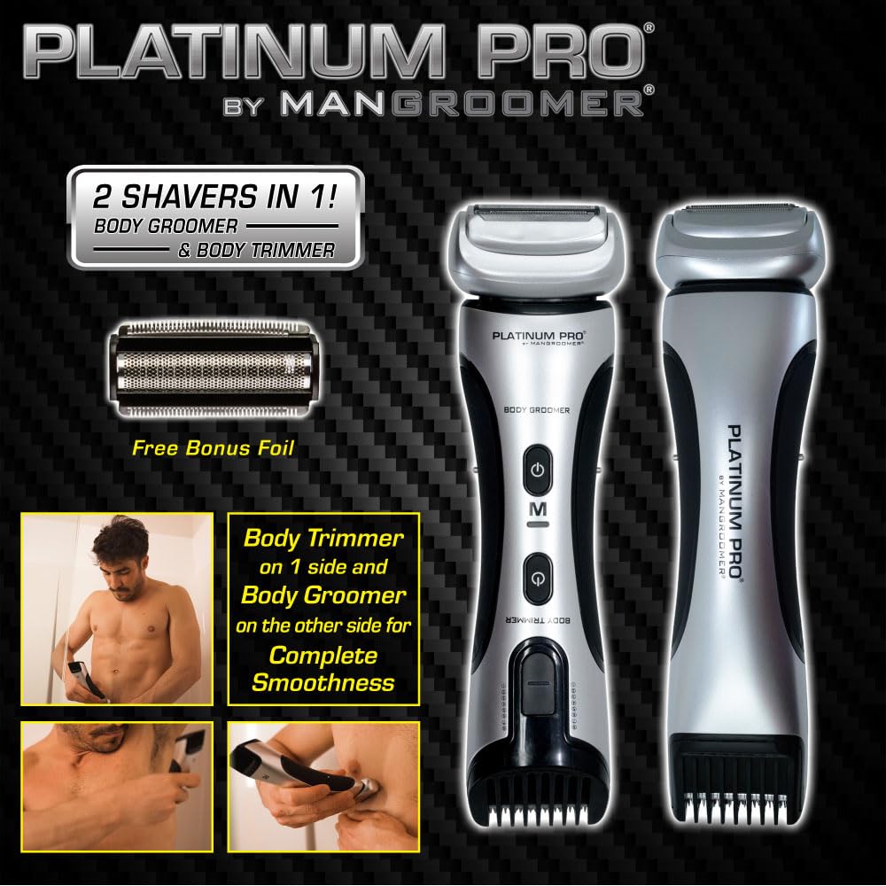 $20 Body Groomer Bundle Offer! - Buy a New MANGROOMER - Ultimate PRO Back Shaver, get a Platinum PRO Body Groomer for only $20 Extra!