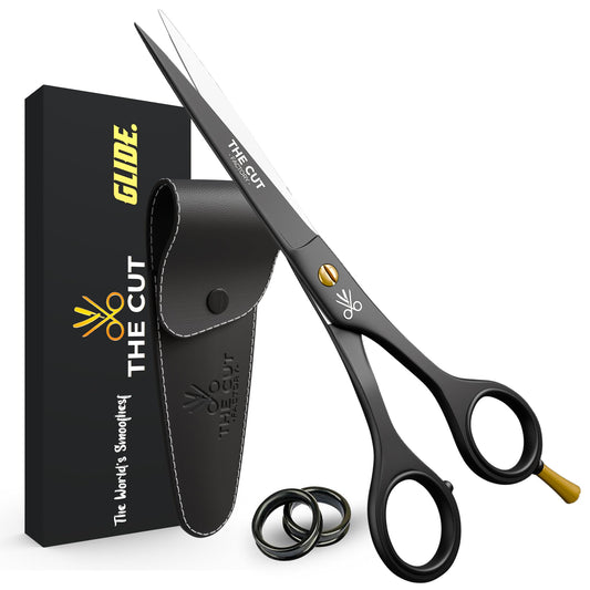 "The Cut Factory- 6.5” Professional Hair Scissors - High Carbon 420 Stainless Steel Hair Cutting Scissors, Ultra-Sharp Barber Shears for Salon & Home - Ergonomic for Men, Women, Kids & Babies"